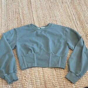 BB Dakota Steve Madden Teal Crop Top